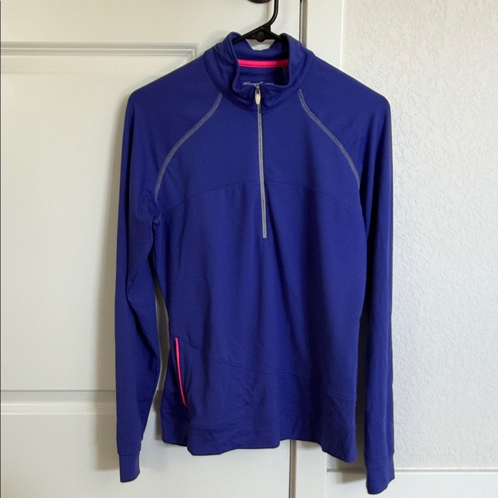 Women's Blue Quarter-Zip Sweatshirt
